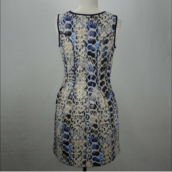 Apt 9 Size M Sleeveless Fit and Flare Animal Snake Print Dress with Pock… - Picture 3 of 11
